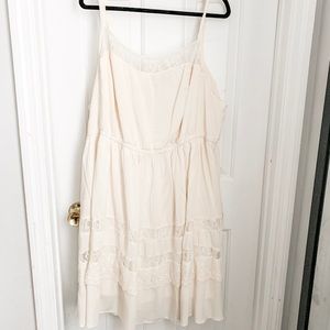 Torrid plus sized cream texture dress